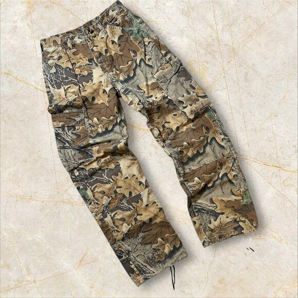 Vintage 90s Men's Cargo Pants Size 30x30 Camouflage Outdoor Hunting V07 Style - Picture 1 of 3